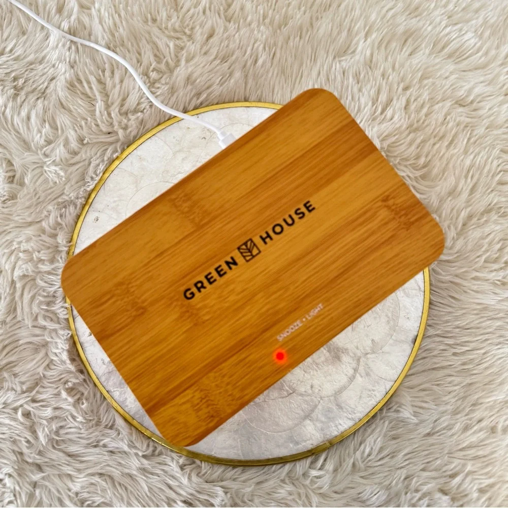 NEW Sunrise Simulator Salt Lamp Alarm Clock Wireless Phone Charger - Picture 8 of 14